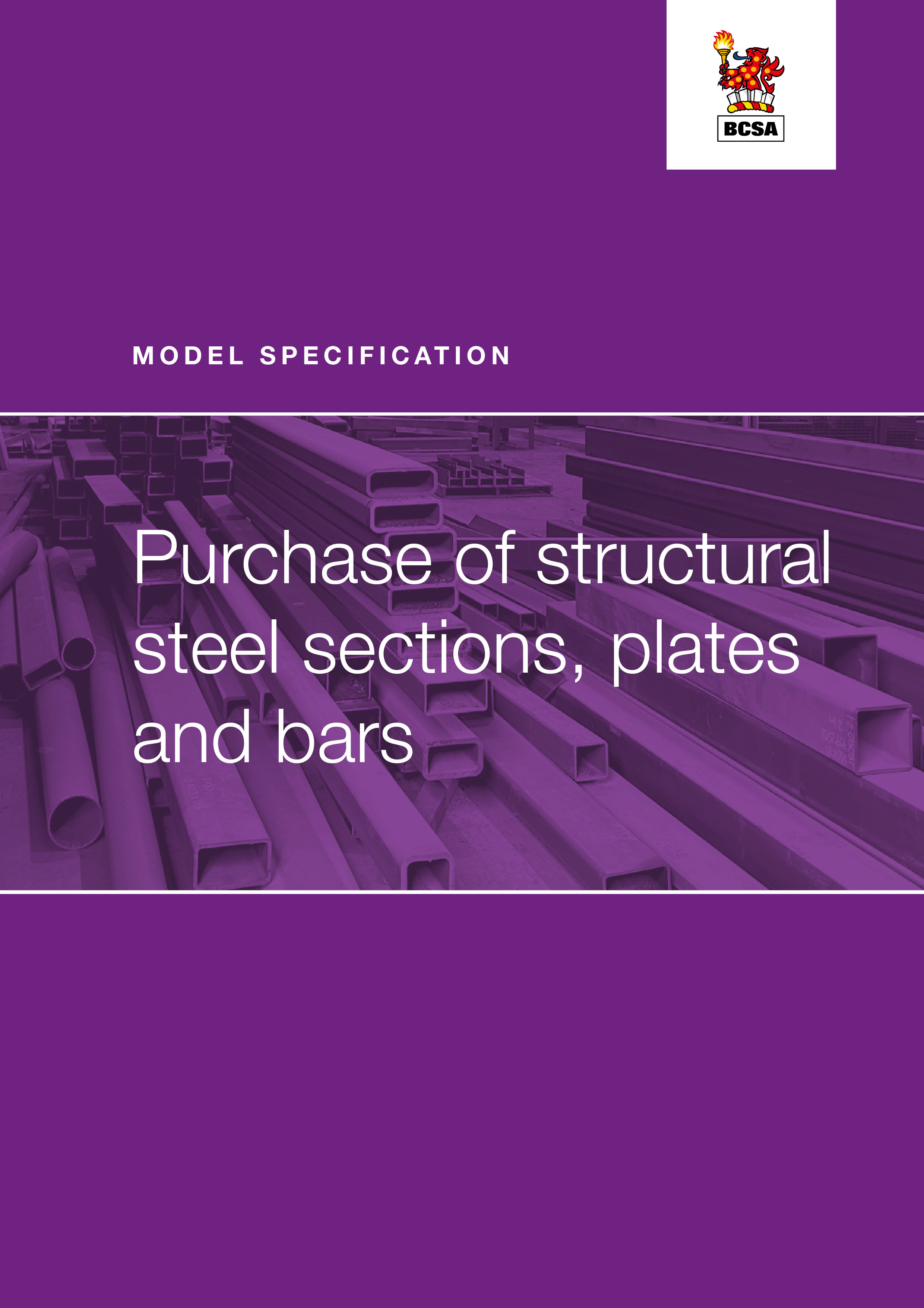 Model specification for purchase of structural steel sections, plates and bars (PDF)